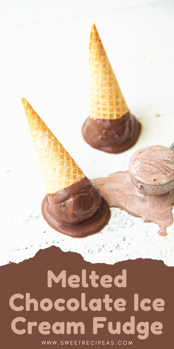Melted Chocolate Ice Cream Fudge