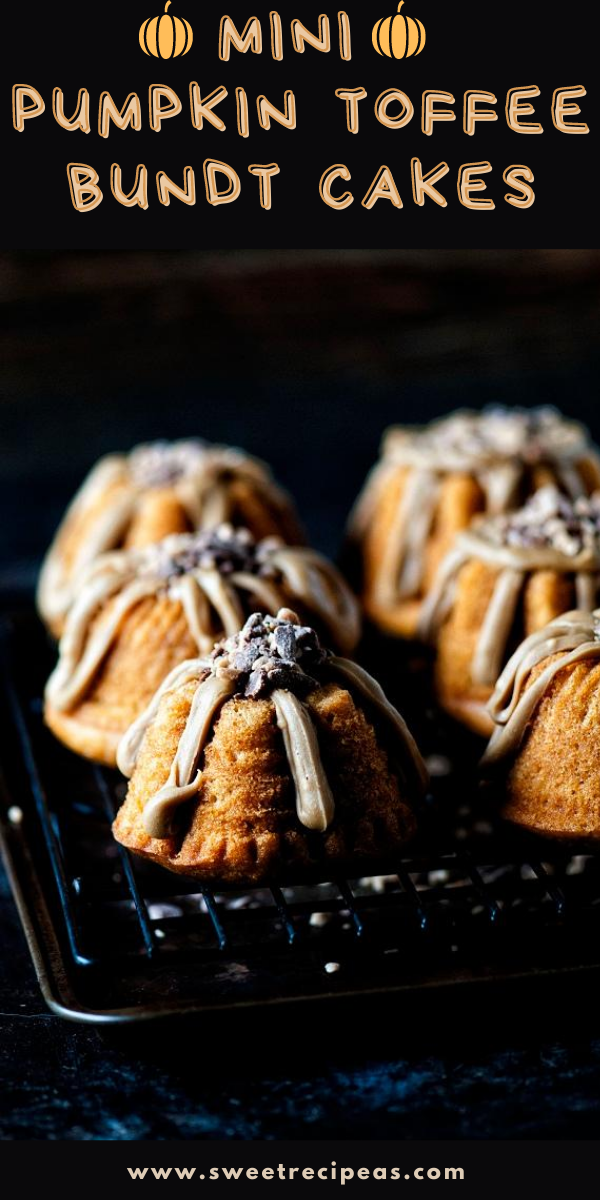 Mini Pumpkin Toffee Bundt Cakes