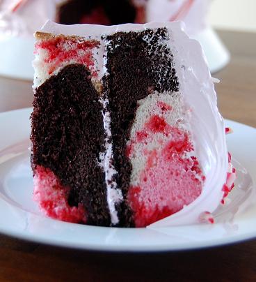 Chocolate Peppermint Stick Marshmallow Fantasy Cake