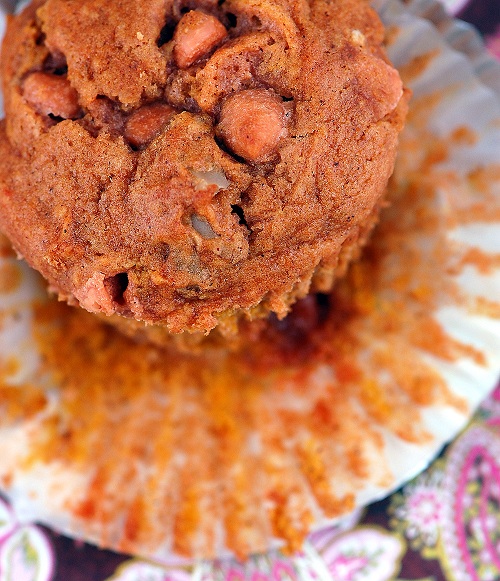 Pumpkin Butterscotch Walnut Muffins