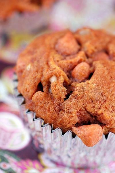 Pumpkin Butterscotch Walnut Muffins