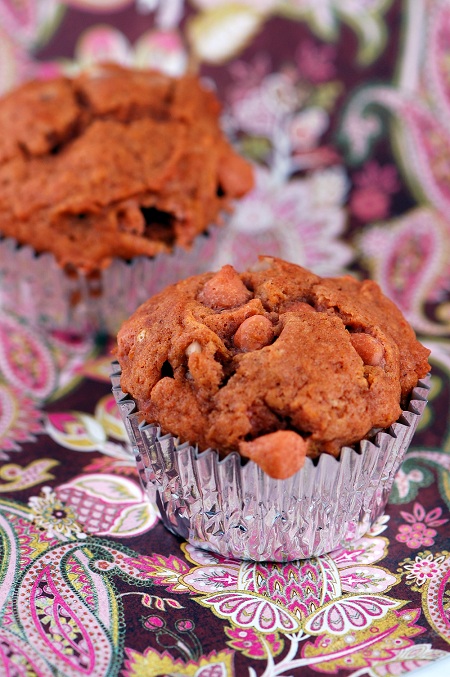 Pumpkin Butterscotch Walnut Muffins