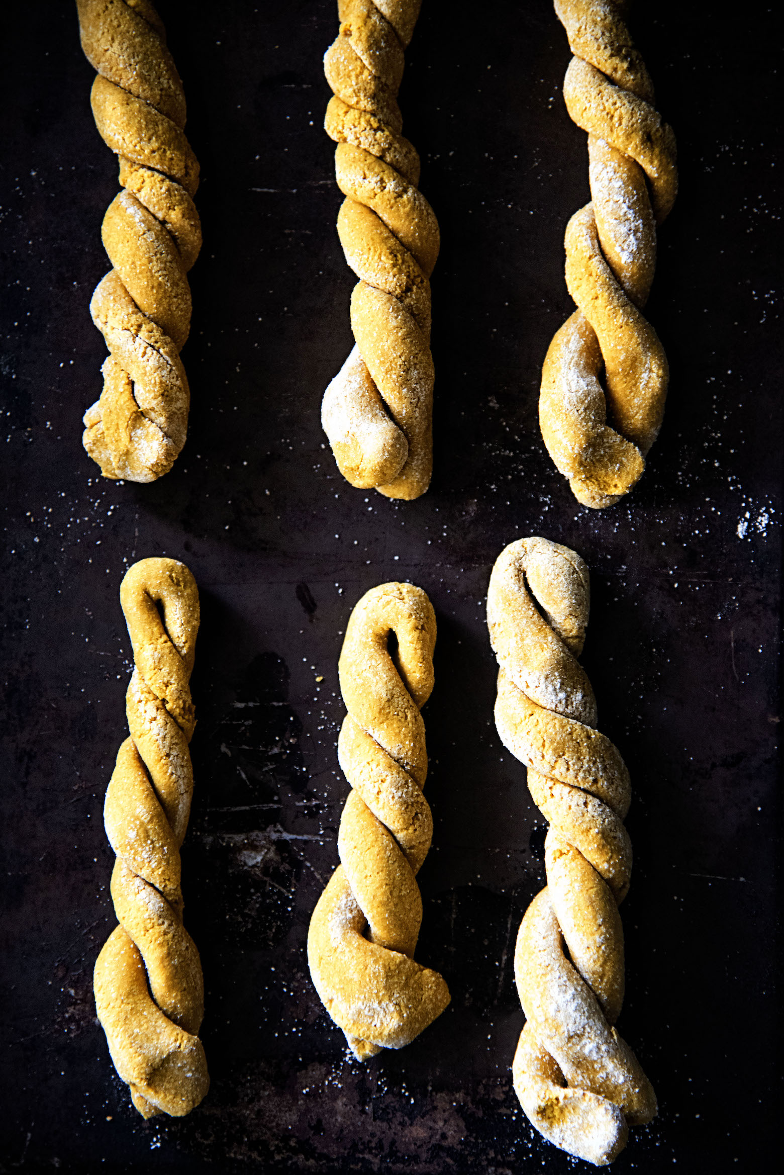 Pumpkin Peanut Butter Pretzel Twist Dog Treats 