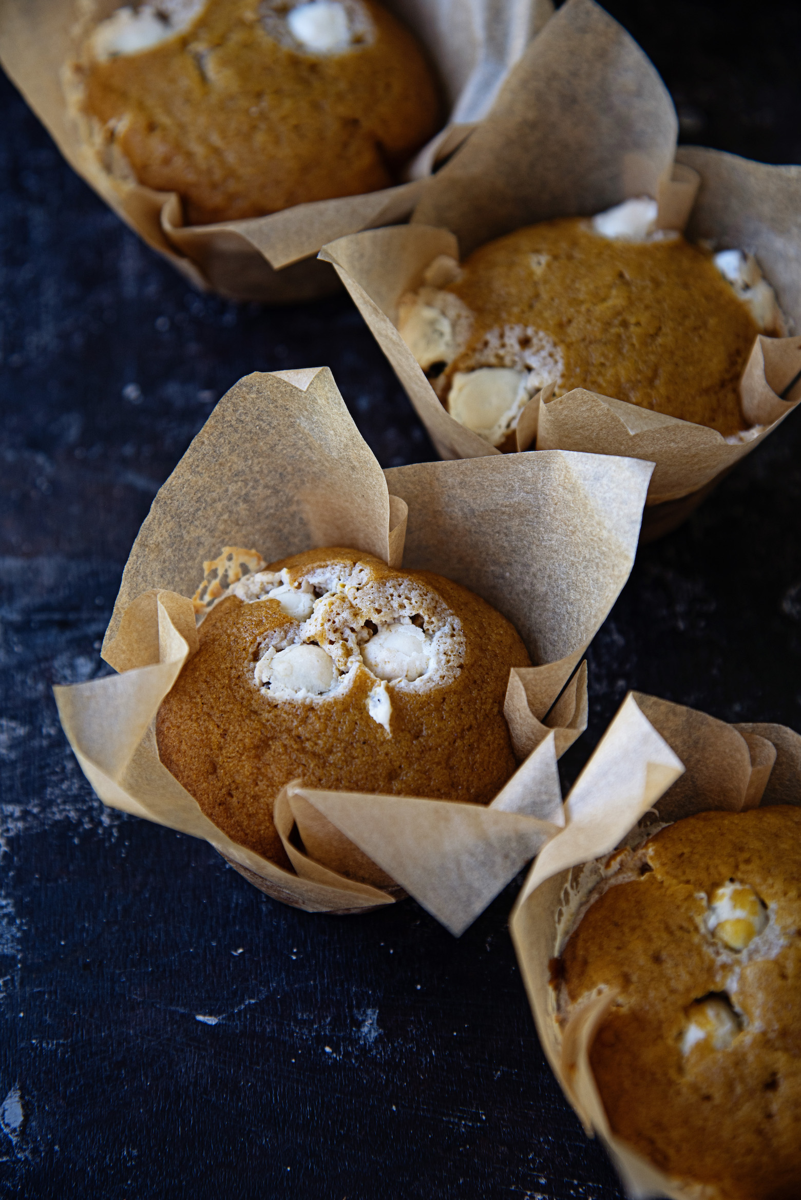 Pumpkin Spice Yogurt Raisin Muffins