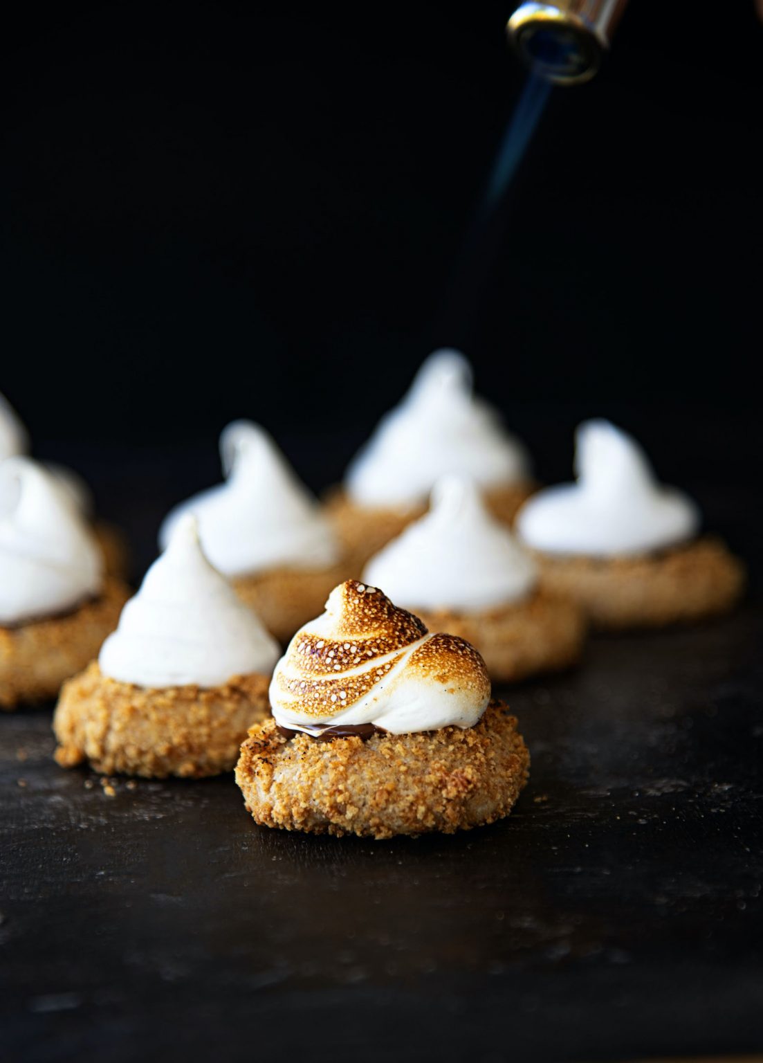 S'mores Thumbprint Cookies