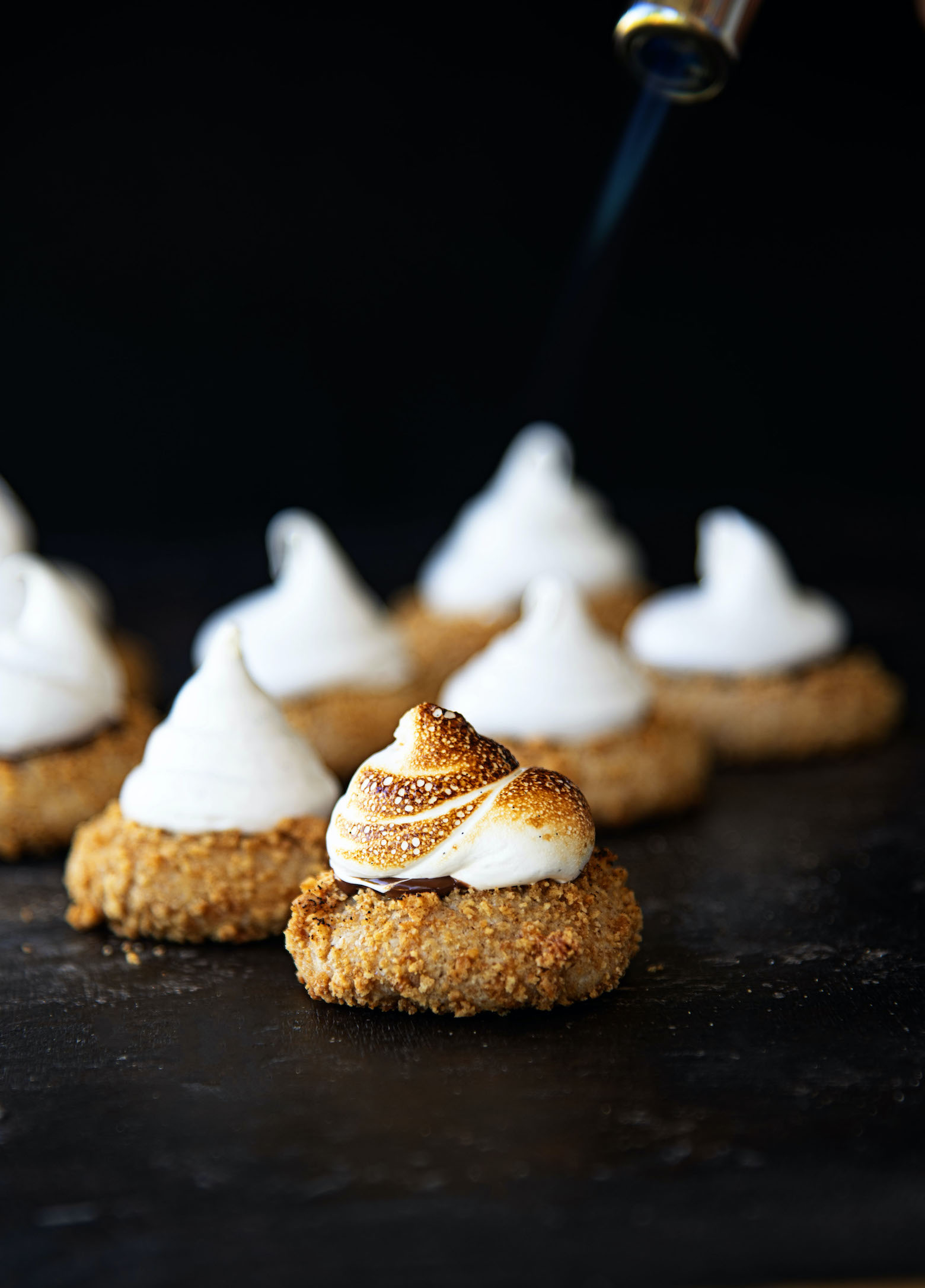 S'mores Thumbprint Cookies 