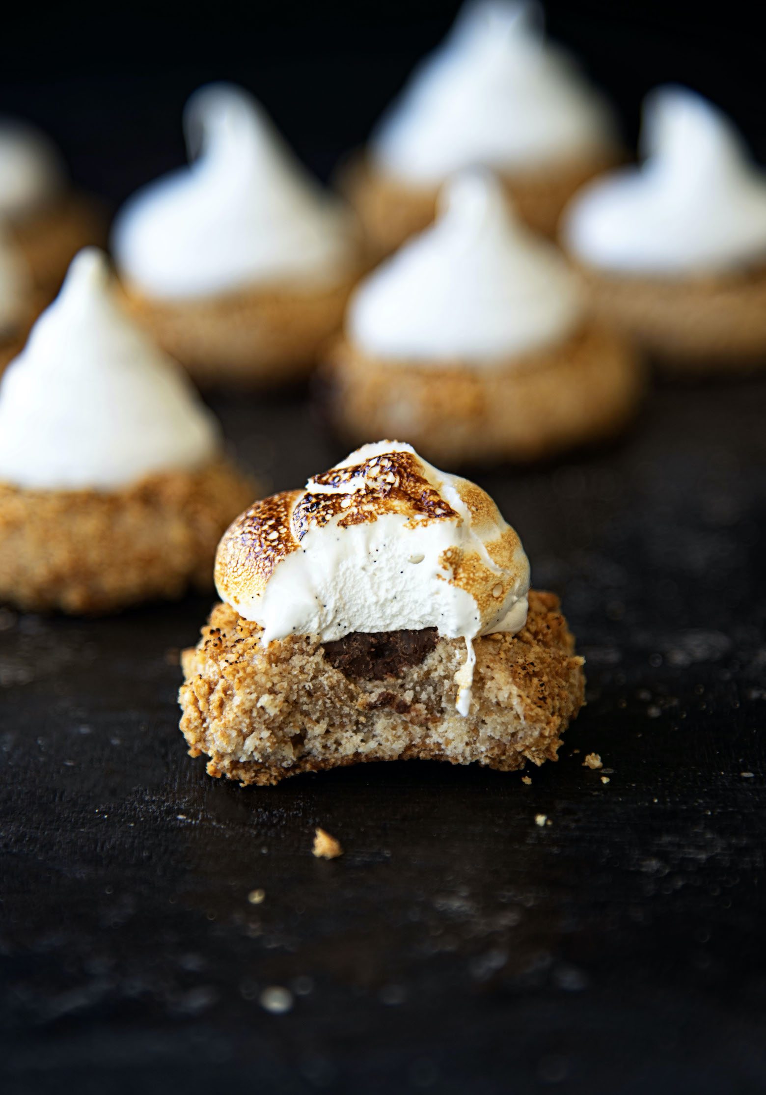 S'mores Thumbprint Cookies 