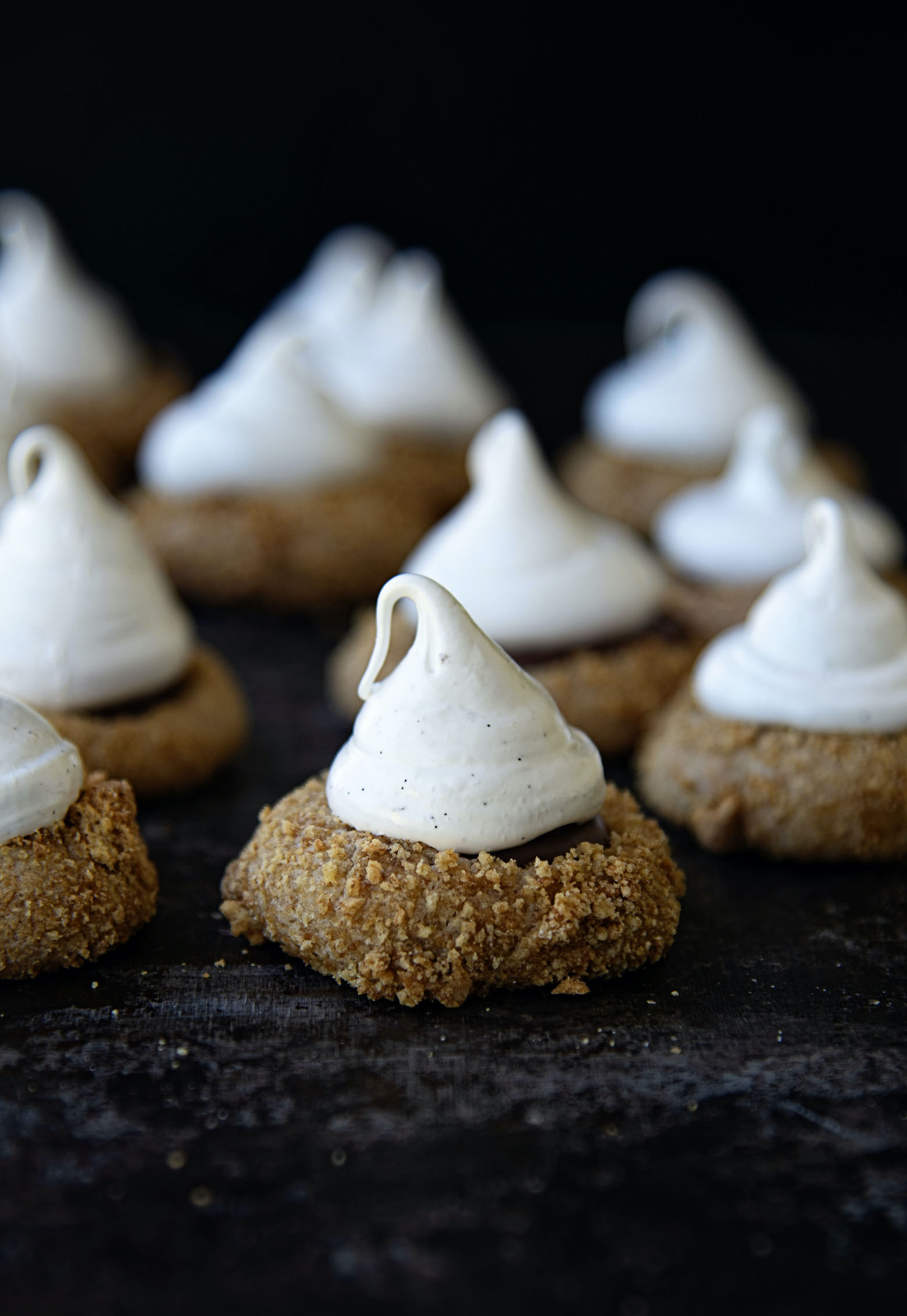 S'mores Thumbprint Cookies 