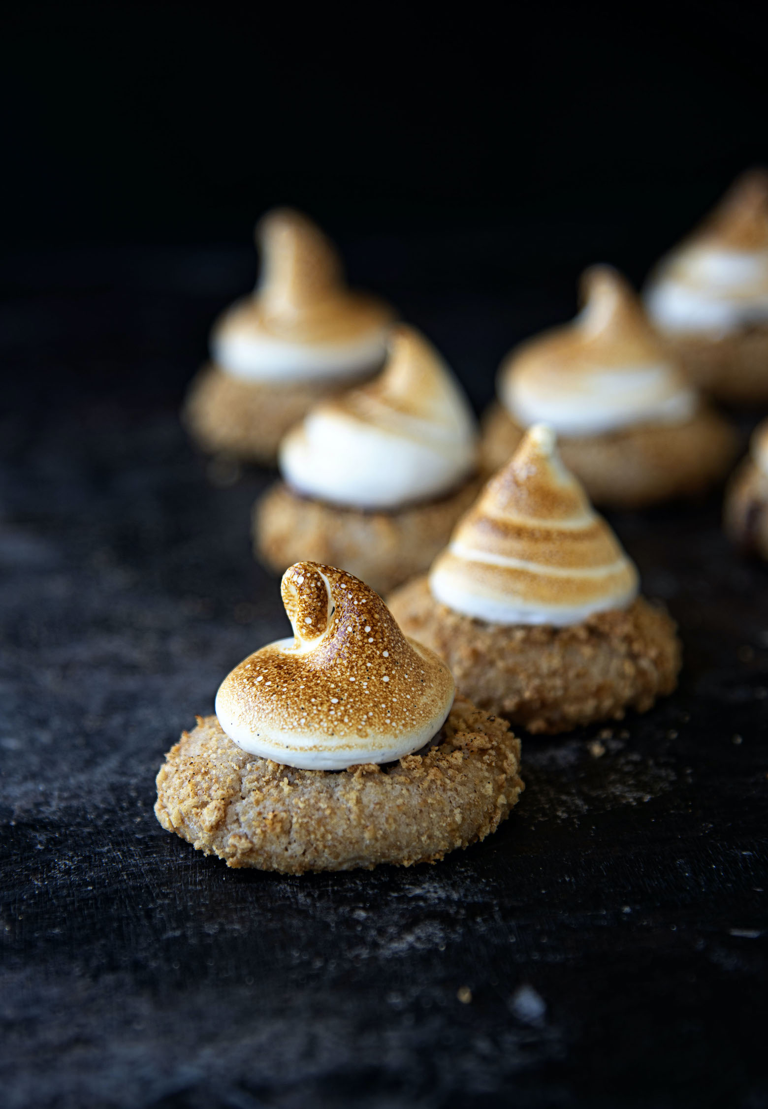 S'mores Thumbprint Cookies 