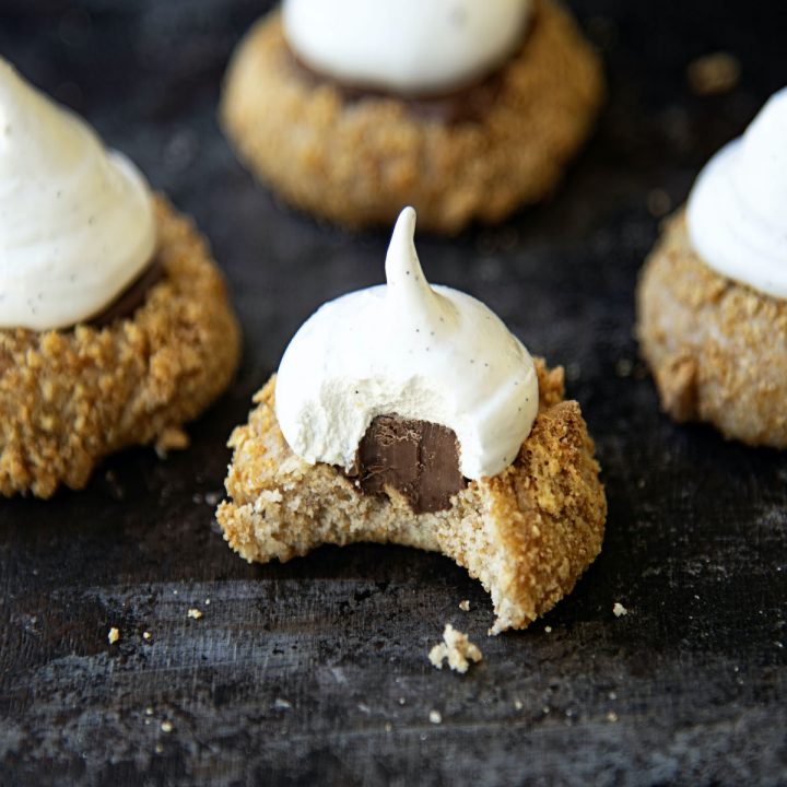 S'mores Thumbprint Cookies 