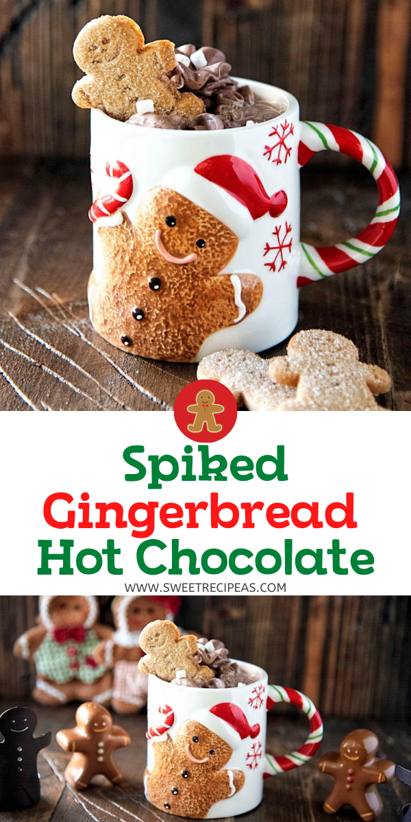 Spiked Gingerbread Hot Chocolate