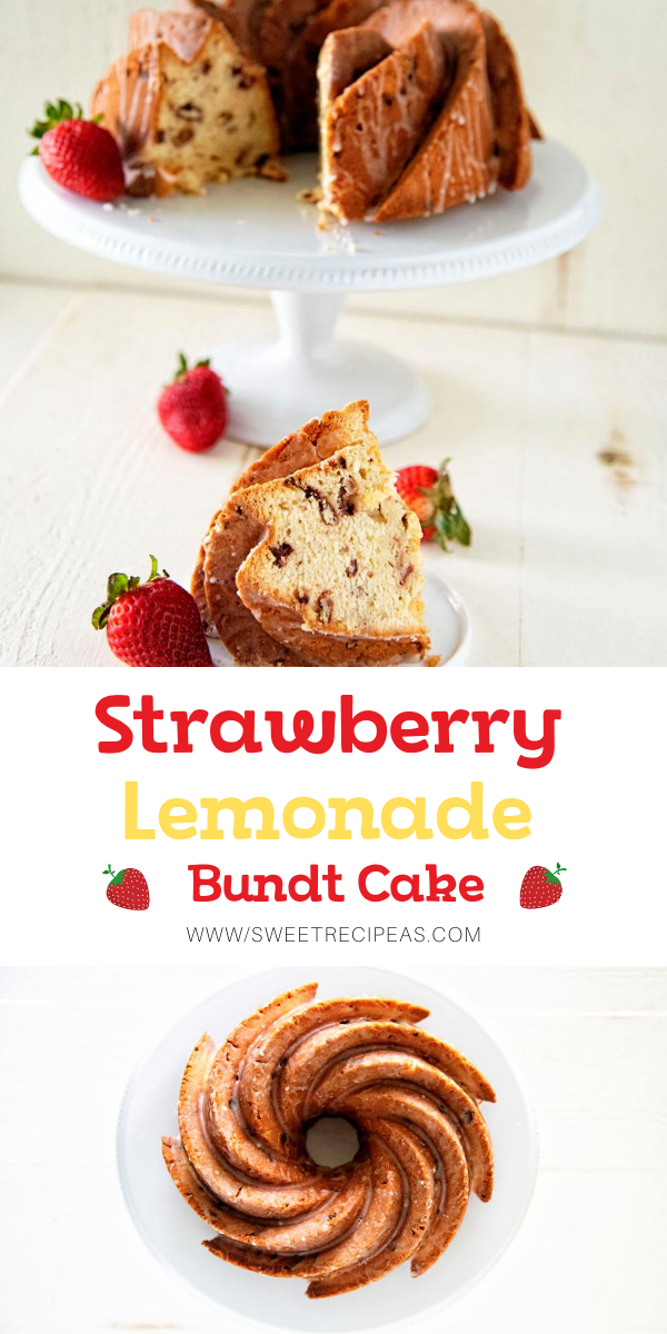 Strawberry Lemonade Bundt Cake