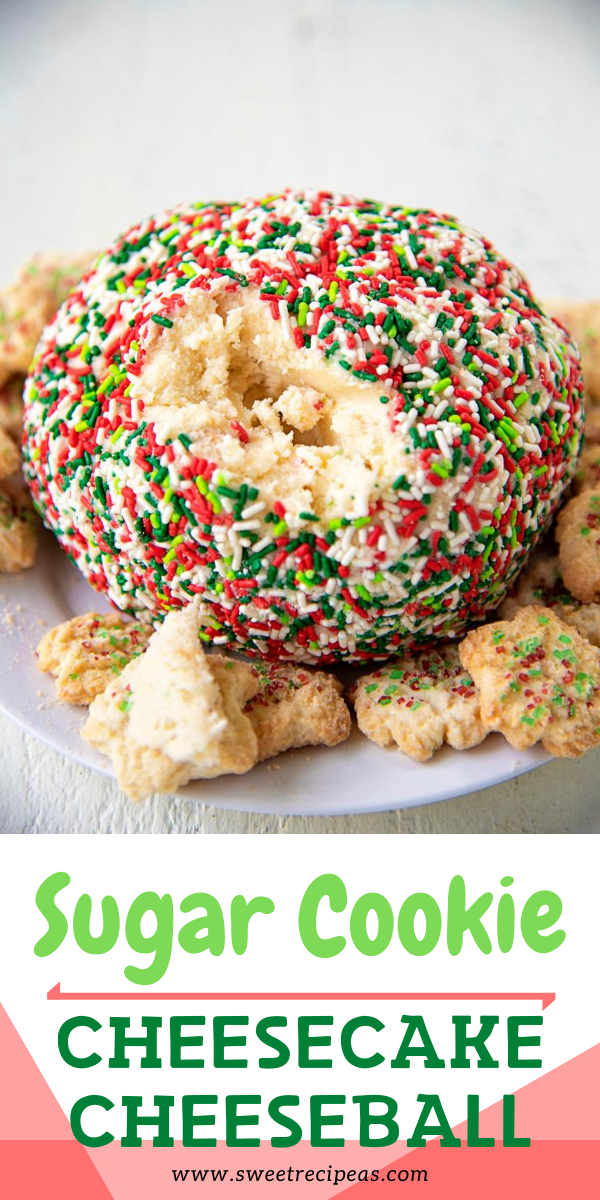 Sugar Cookie Cheesecake Cheeseball