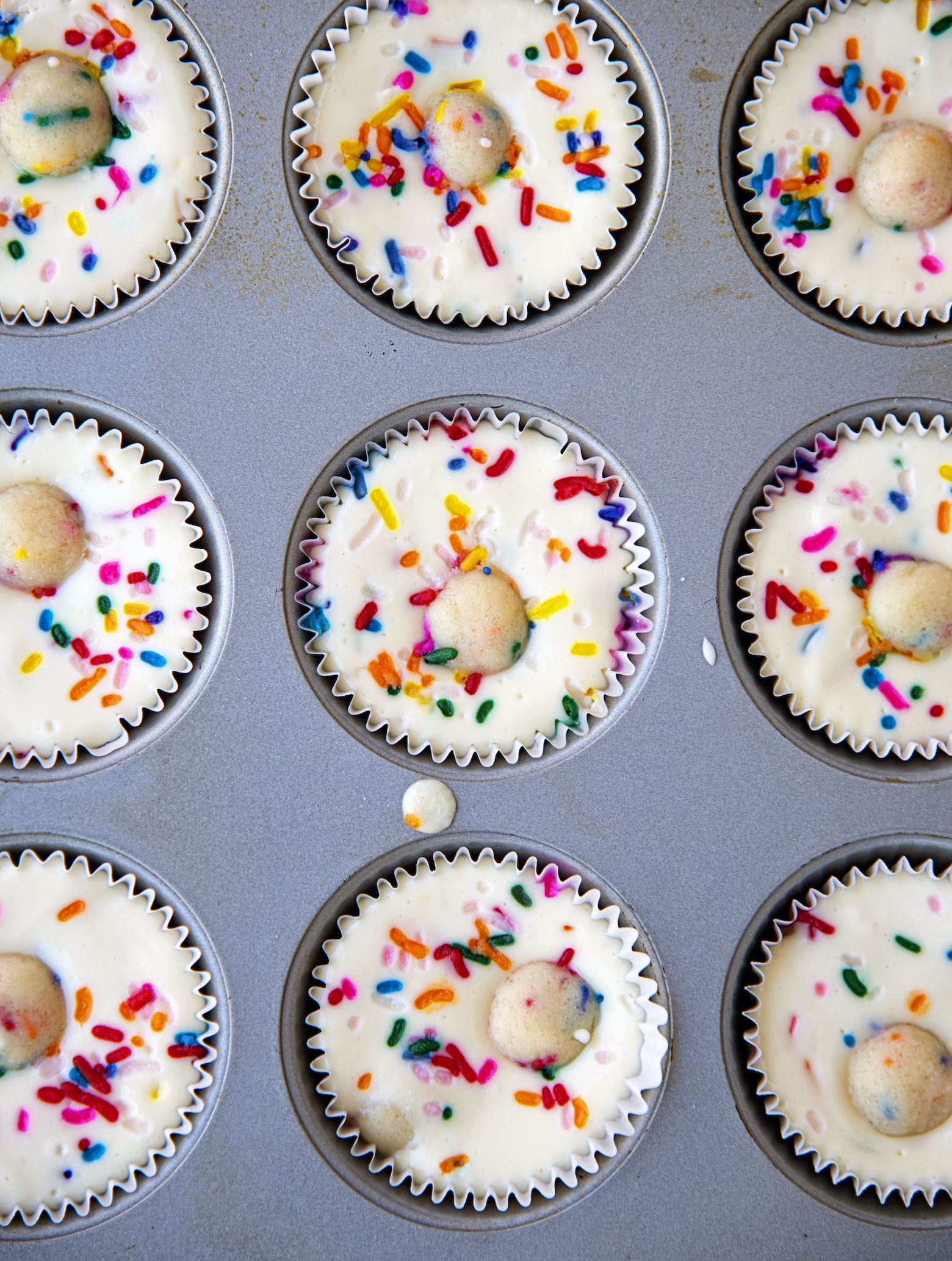 Sugar Cookie Dough Cheesecake Cups