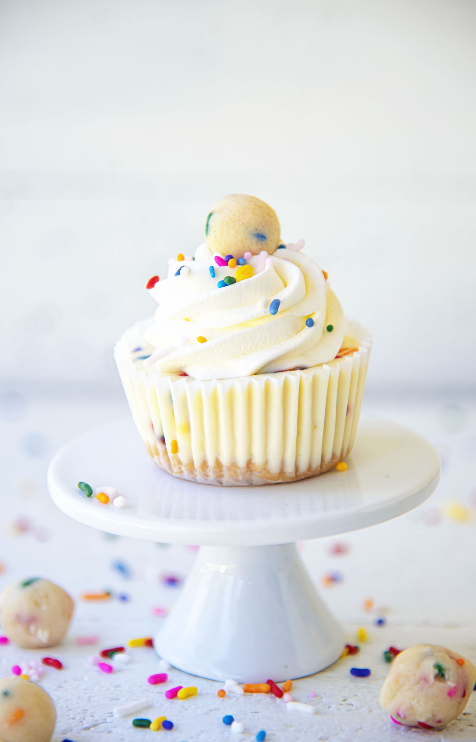 Sugar Cookie Dough Cheesecake Cups