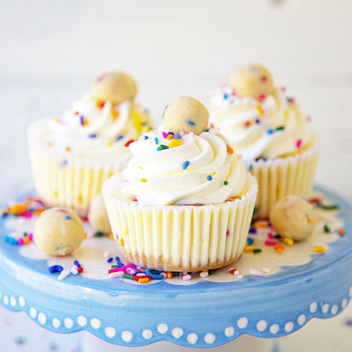 Sugar Cookie Dough Cheesecake Cups