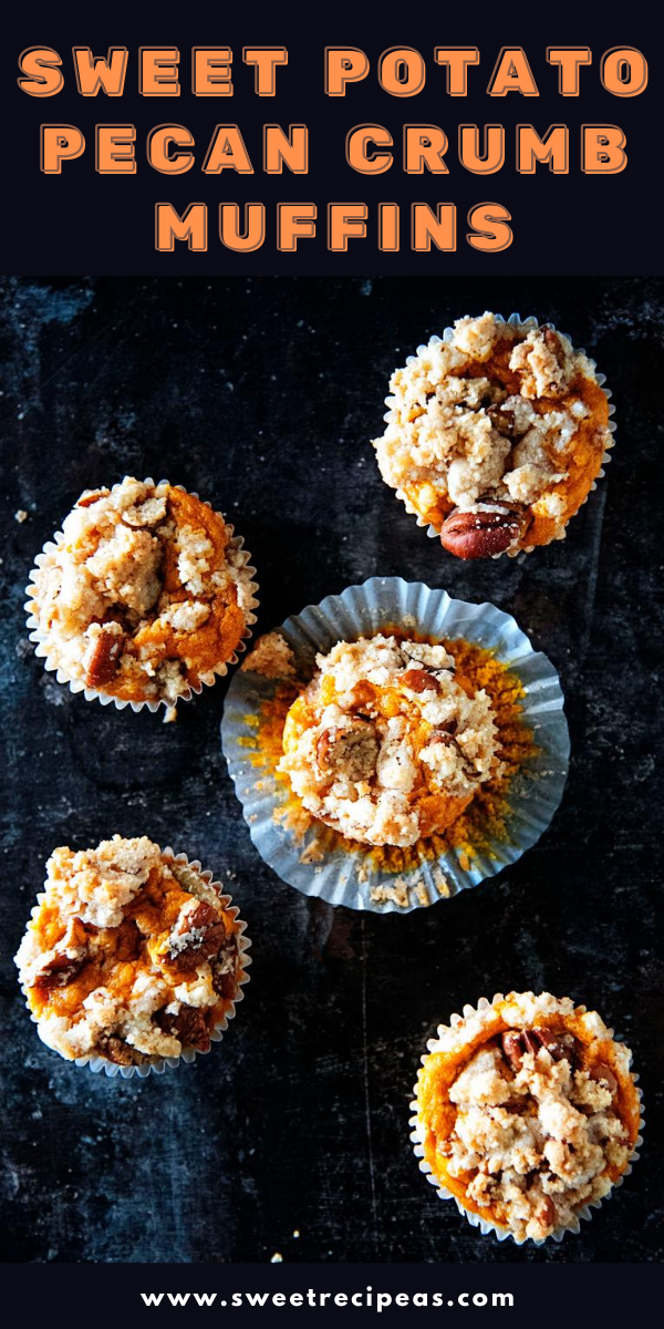 Sweet Potato Pecan Crumb Muffins