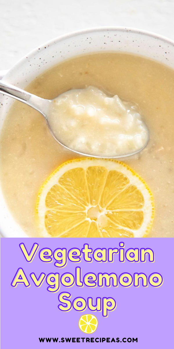 Vegetarian Avgolemono Soup