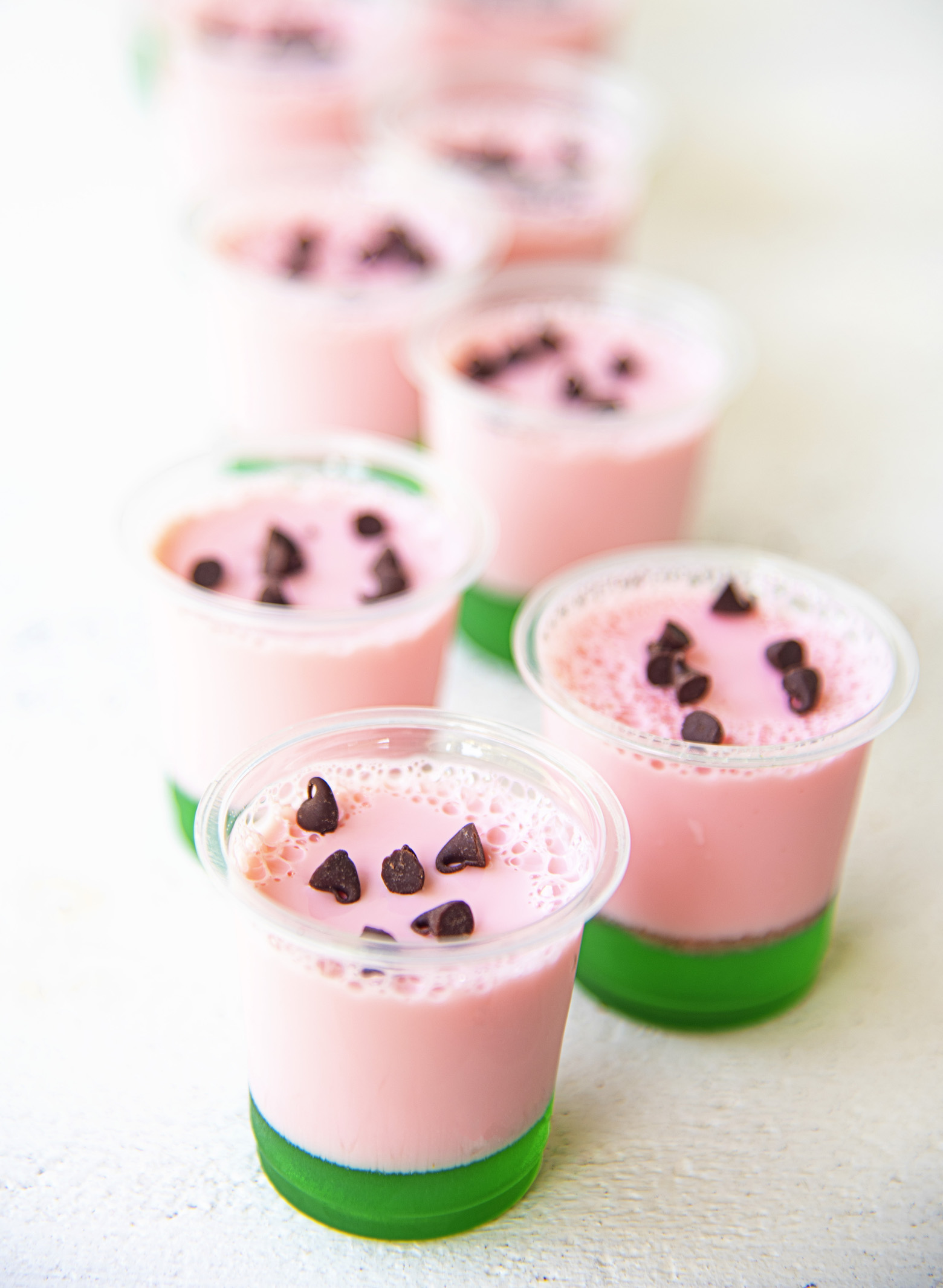 Watermelon Lime Jell-O Shots 