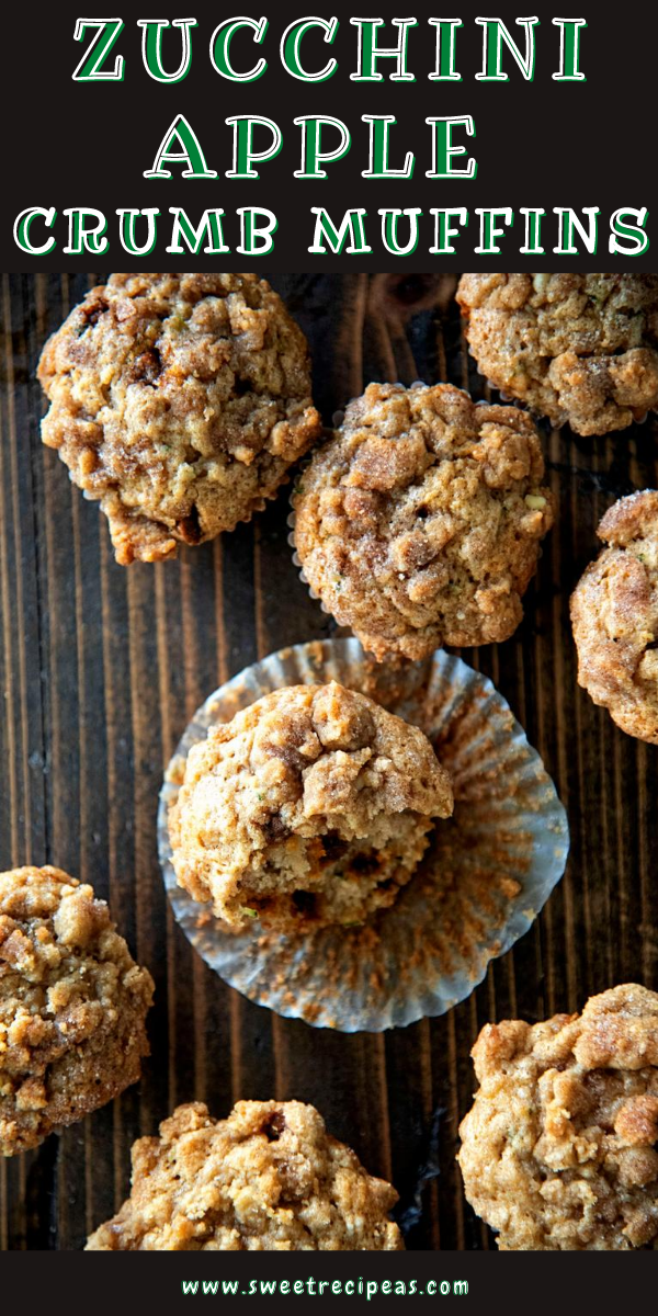 Zucchini Apple Crumb Muffins