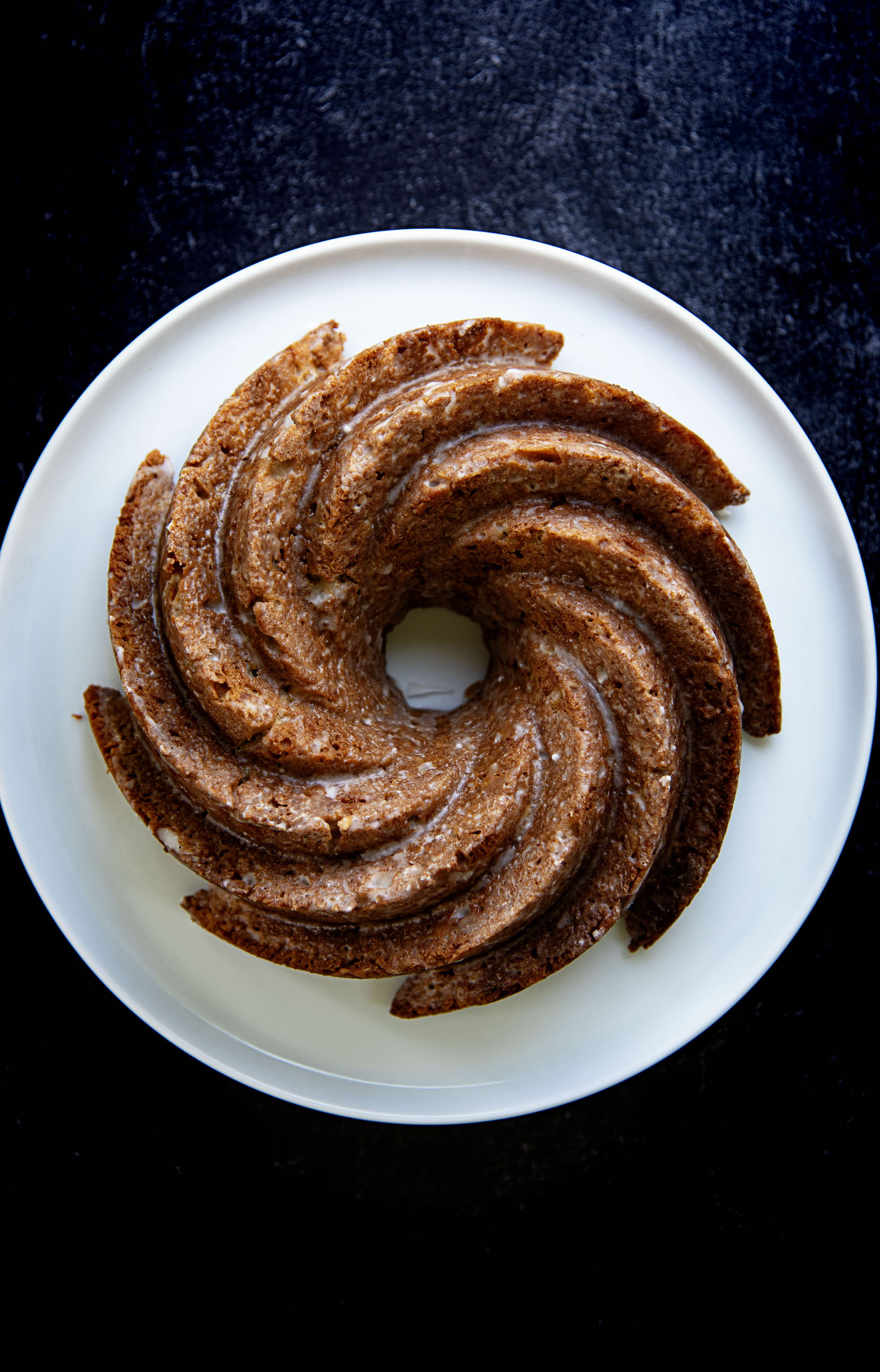 Apple Oatmeal Butterscotch Bundt Cake 