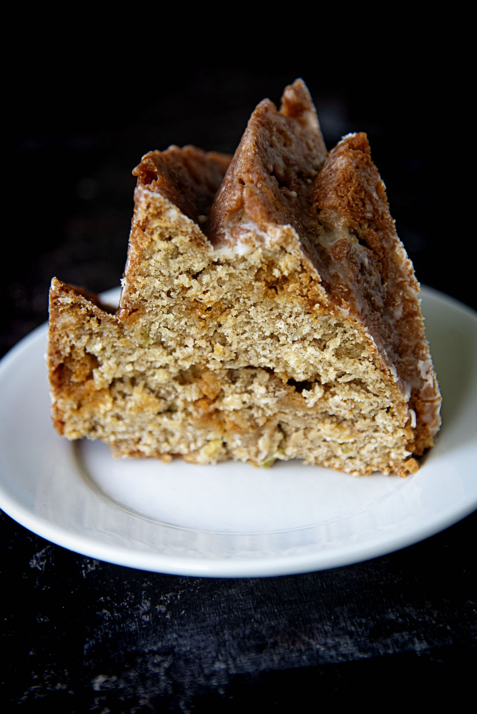 Apple Oatmeal Butterscotch Bundt Cake