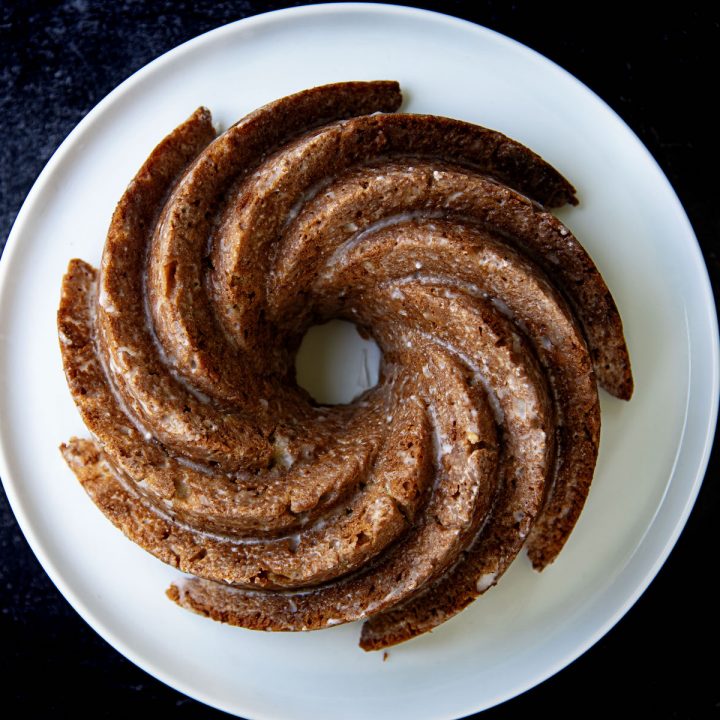 Apple Oatmeal Butterscotch Bundt Cake