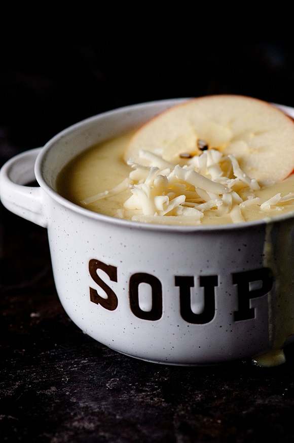 Apple White Cheddar Onion Soup
