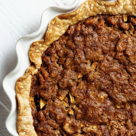 Butterscotch Apple Walnut Pie