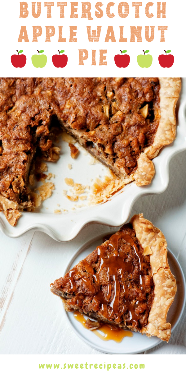 Butterscotch Apple Walnut Pie