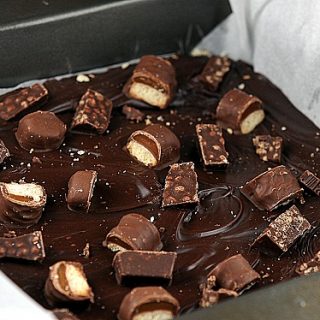 Chocolate Nutella Halloween Candy Fudge