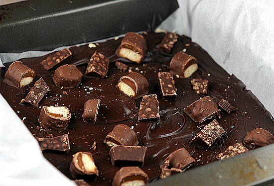 Chocolate Nutella Halloween Candy Fudge