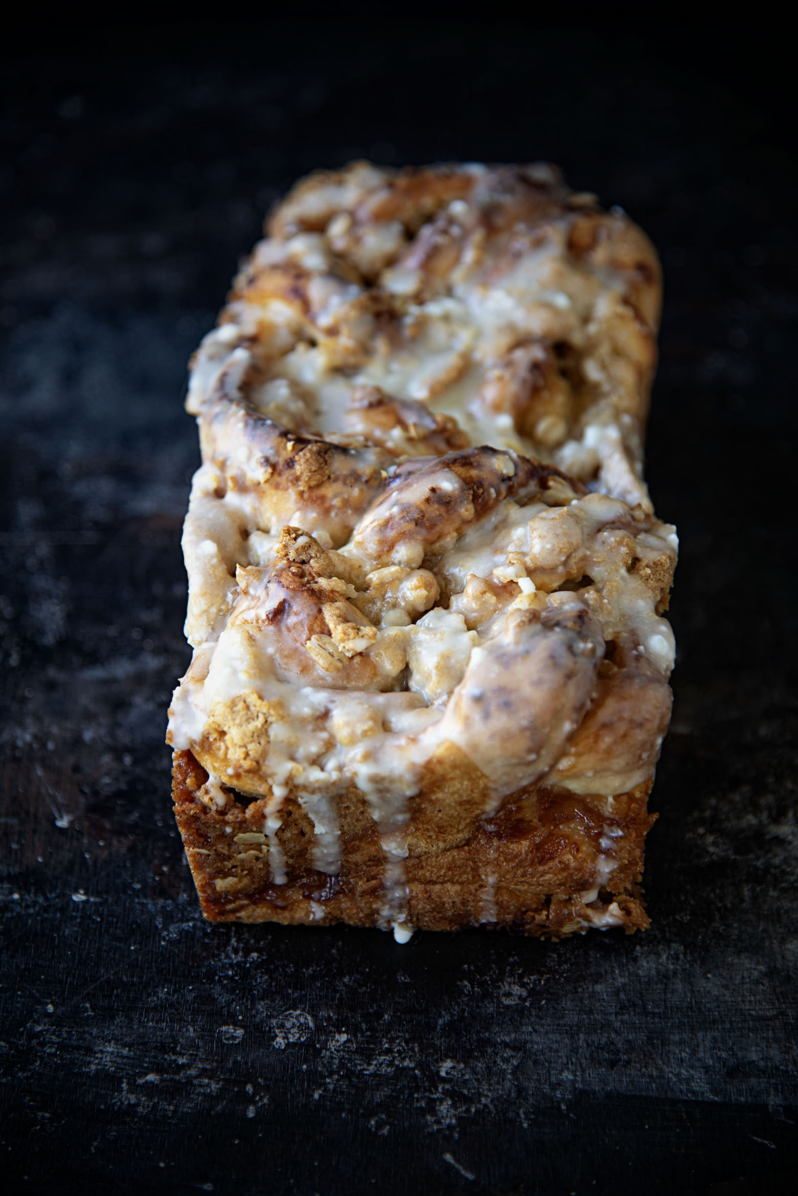 Glazed Apple Crisp Babka