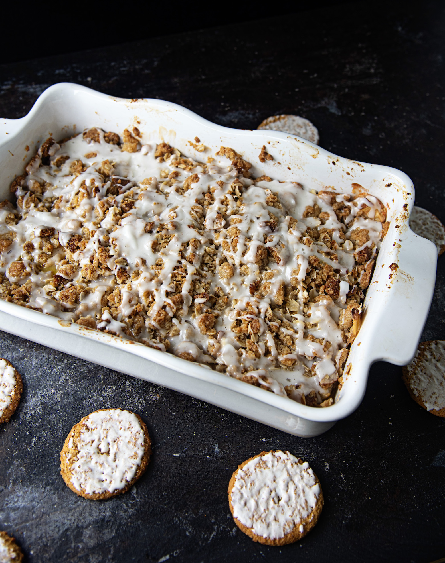 Iced Oatmeal Apple Crisp