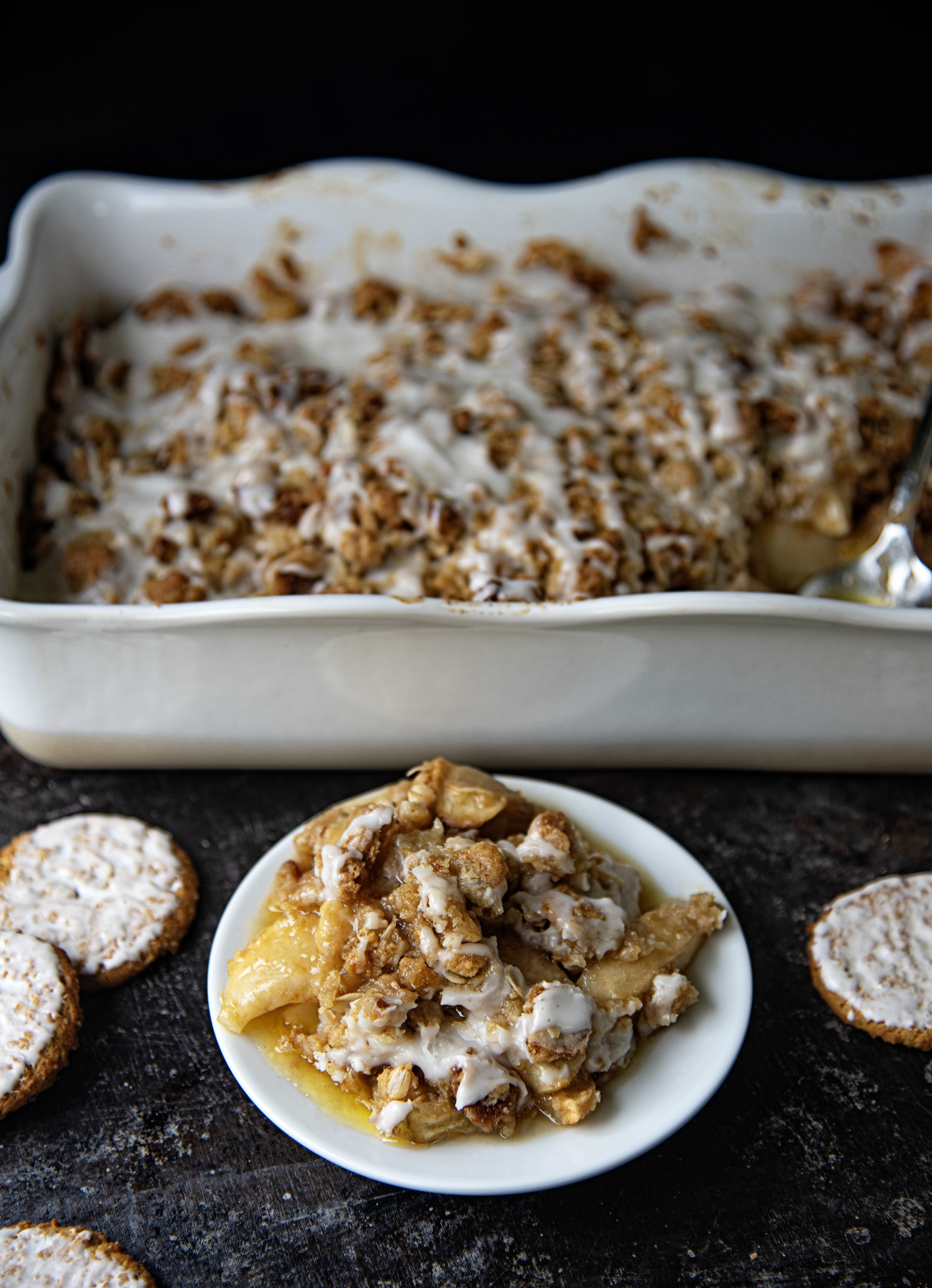 Iced Oatmeal Apple Crisp