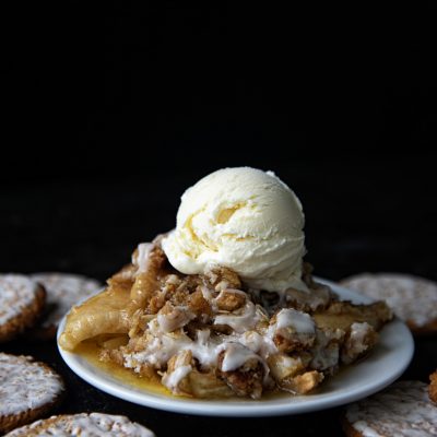Iced Oatmeal Apple Crisp