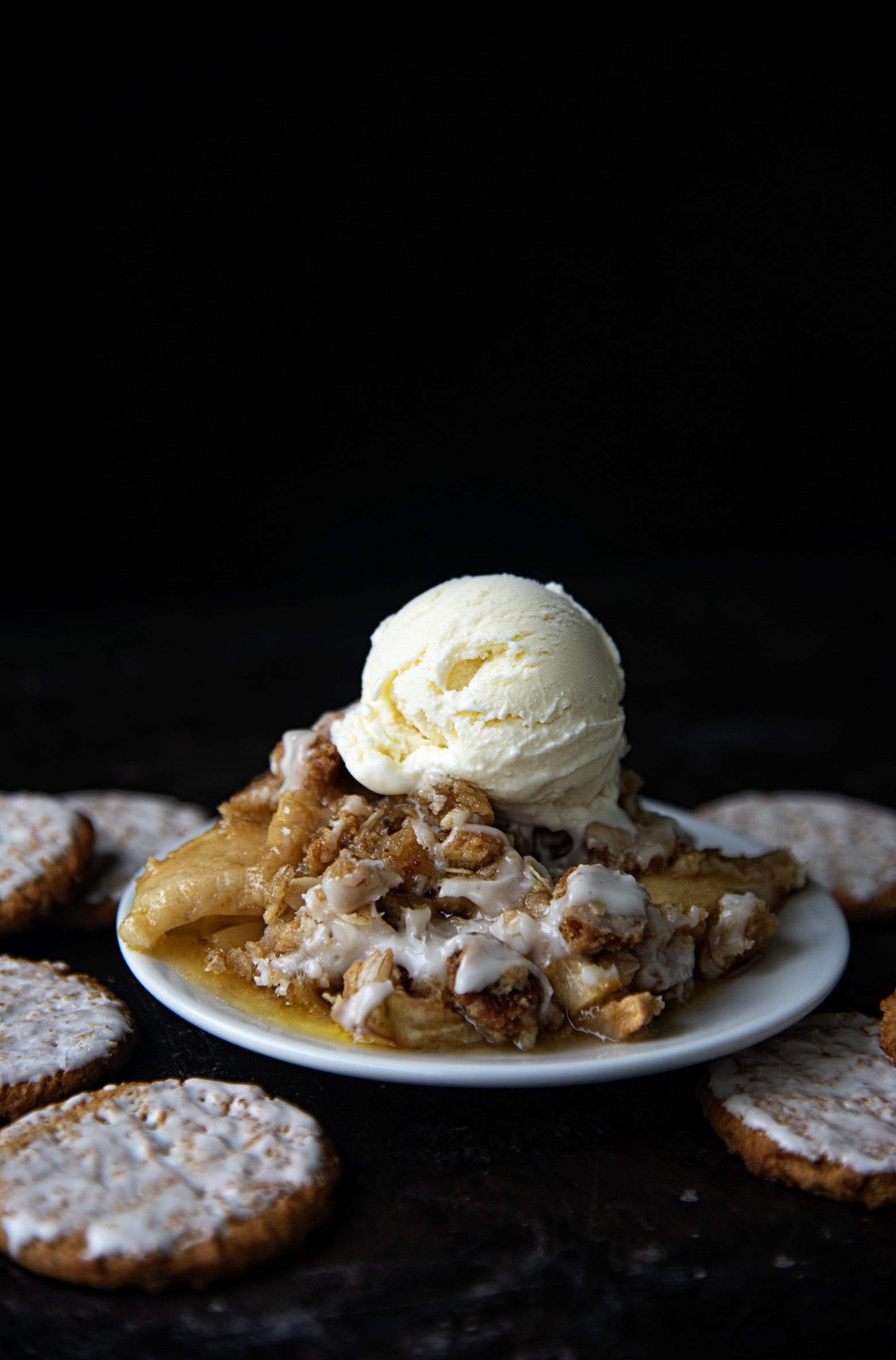 Iced Oatmeal Apple Crisp