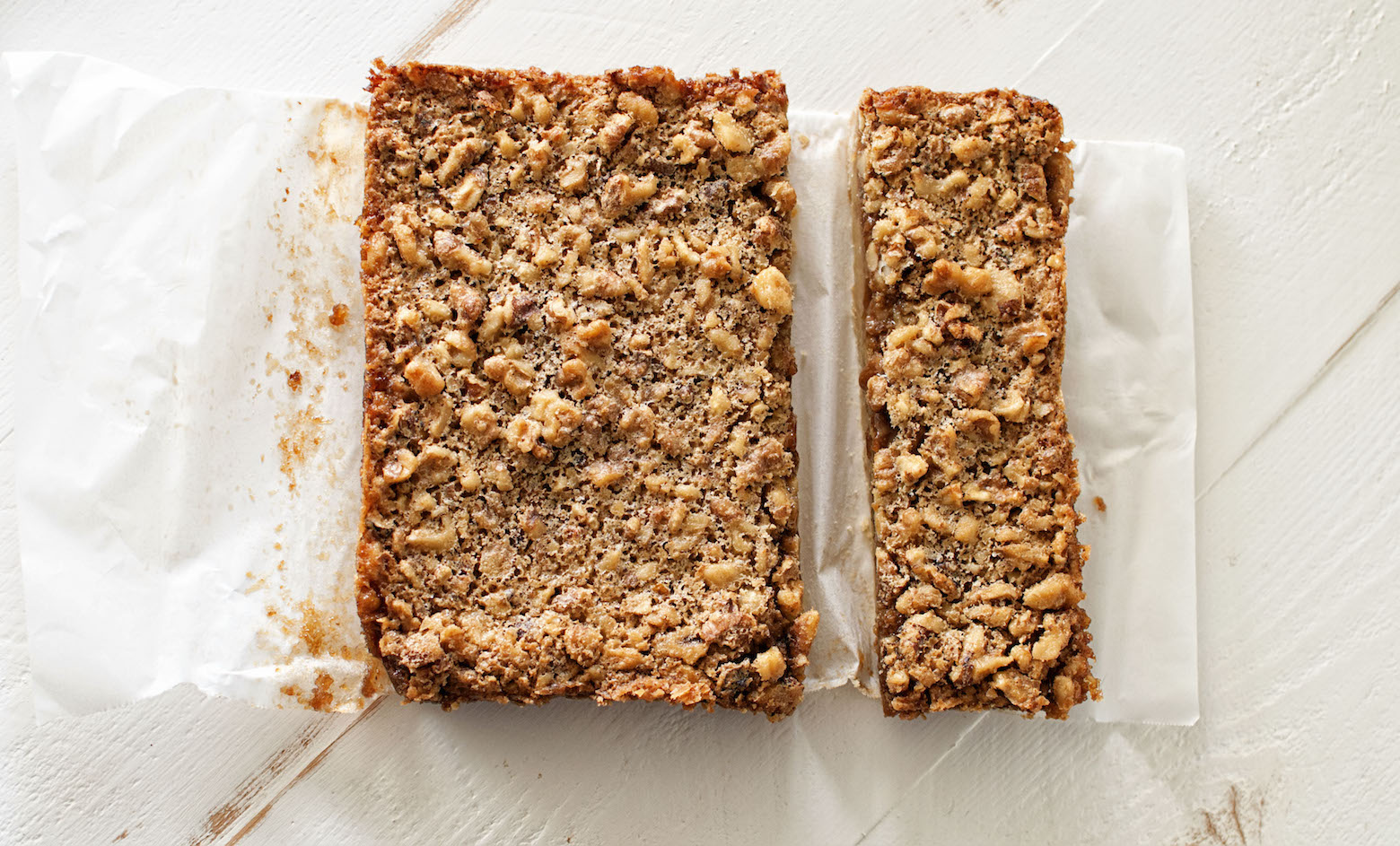 Overhead shot of Maple Walnut Bourbon Bars