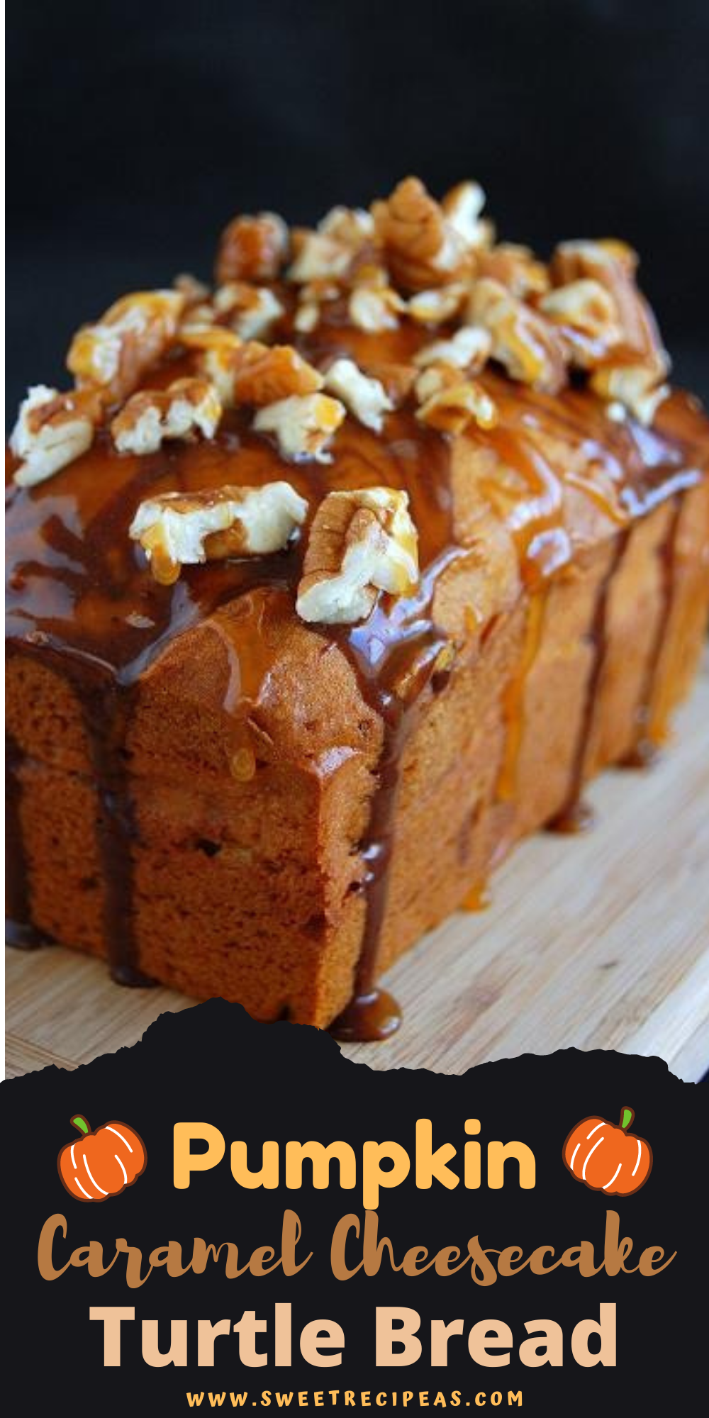 Pumpkin Caramel Cheesecake Turtle Bread