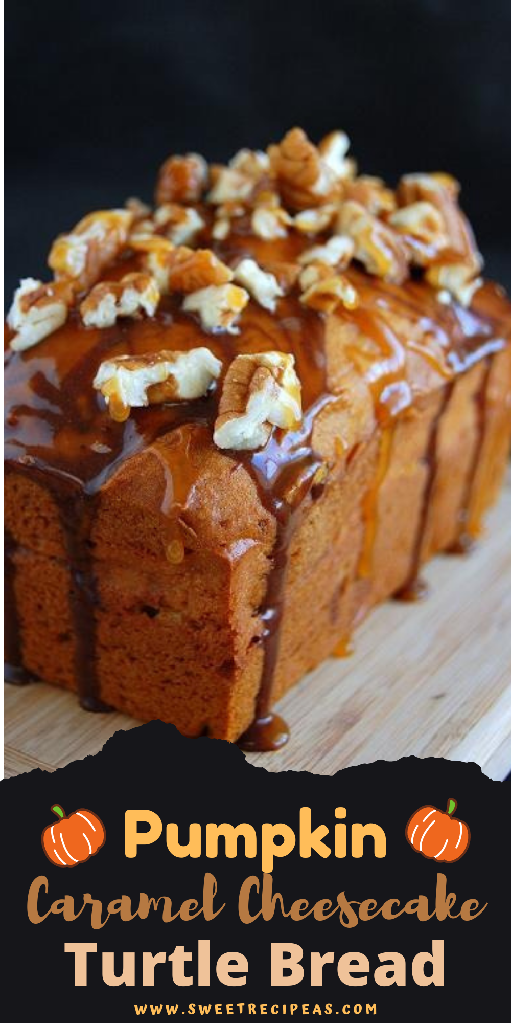 Pumpkin Caramel Cheesecake Turtle Bread 