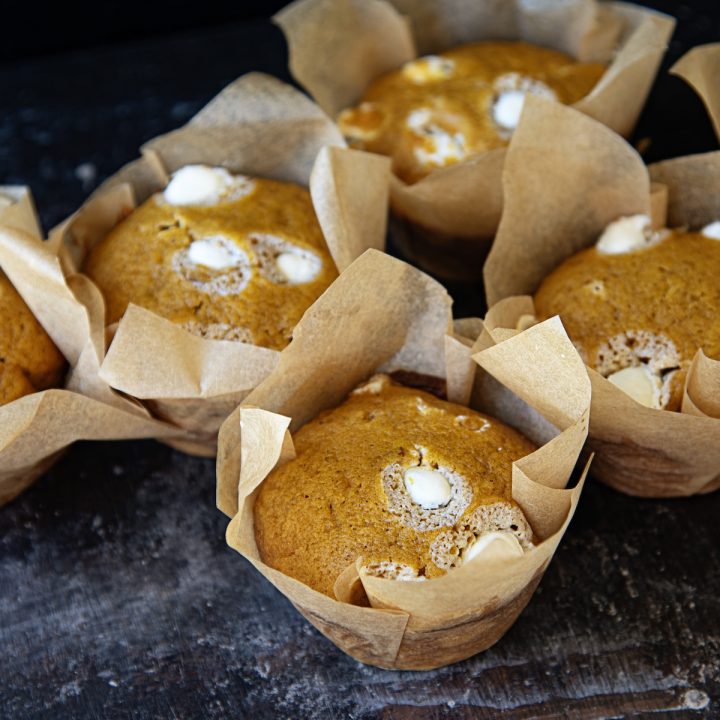 Pumpkin Spice Yogurt Raisin Muffins