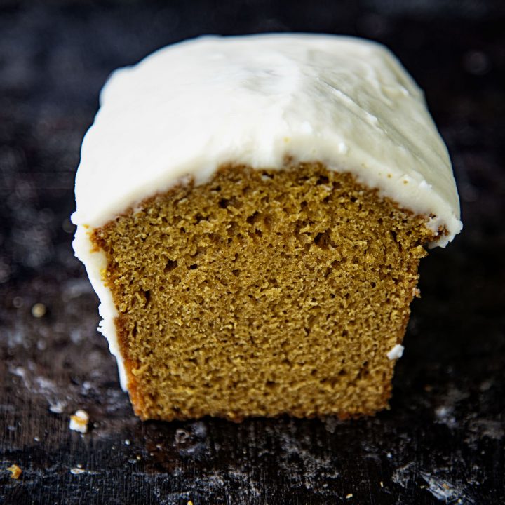 Whiskey Glazed Spiced Pumpkin Loaf