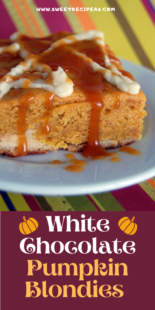 White Chocolate Pumpkin Blondies
