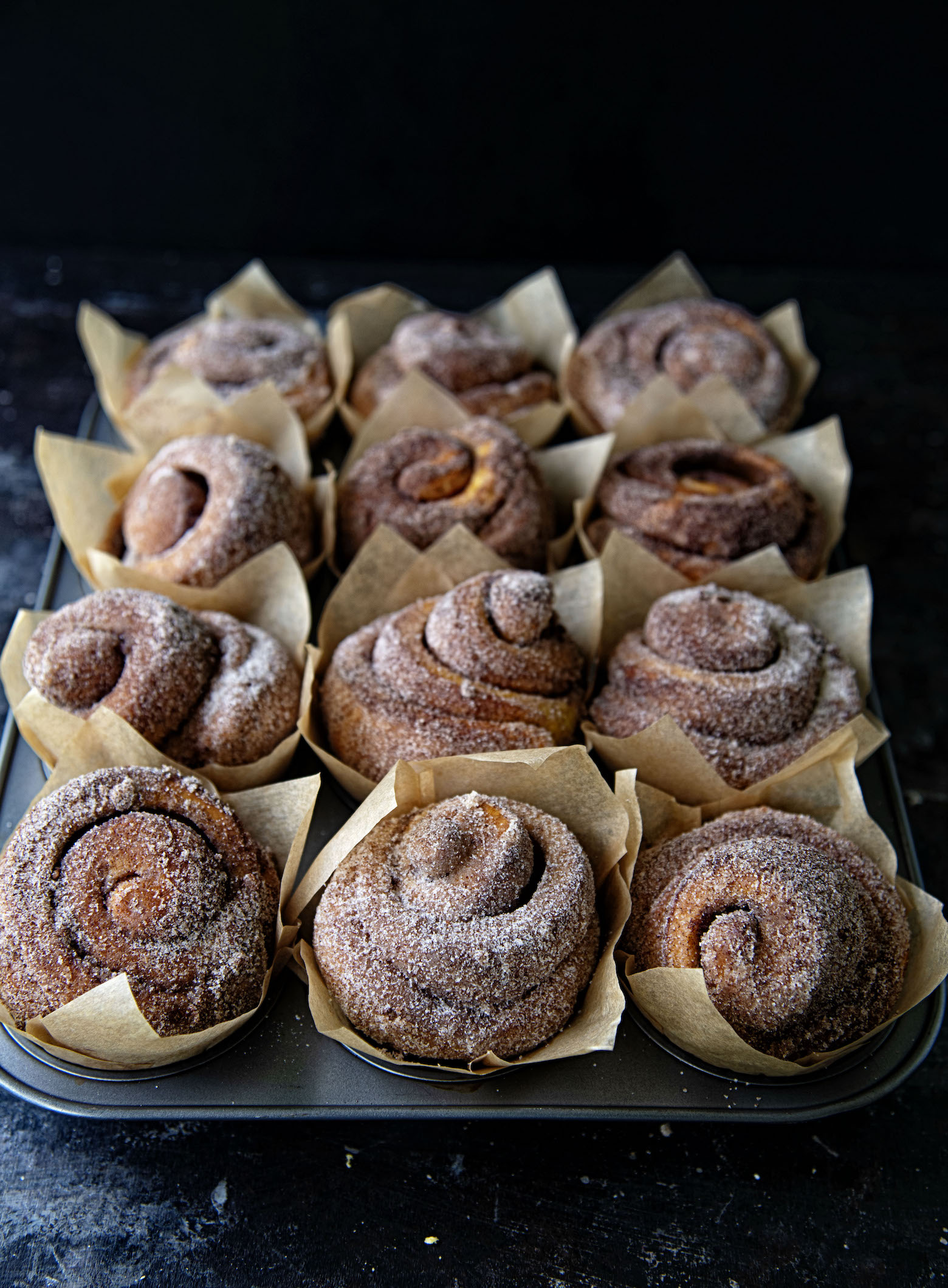 Brown Butter Cinnamon Sugar Pumpkin Brioche Buns