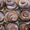 Brown Butter Cinnamon Sugar Pumpkin Brioche Buns