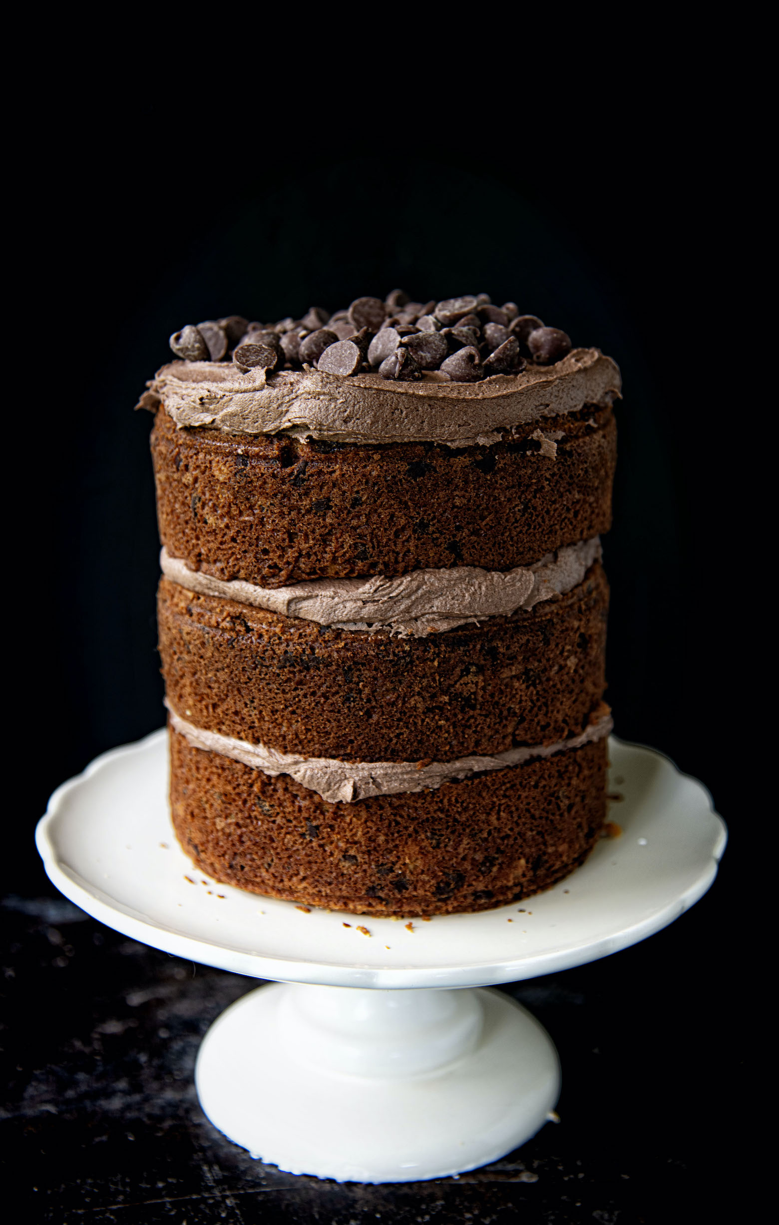 Chocolate Chip Oatmeal Cream Pie Cake