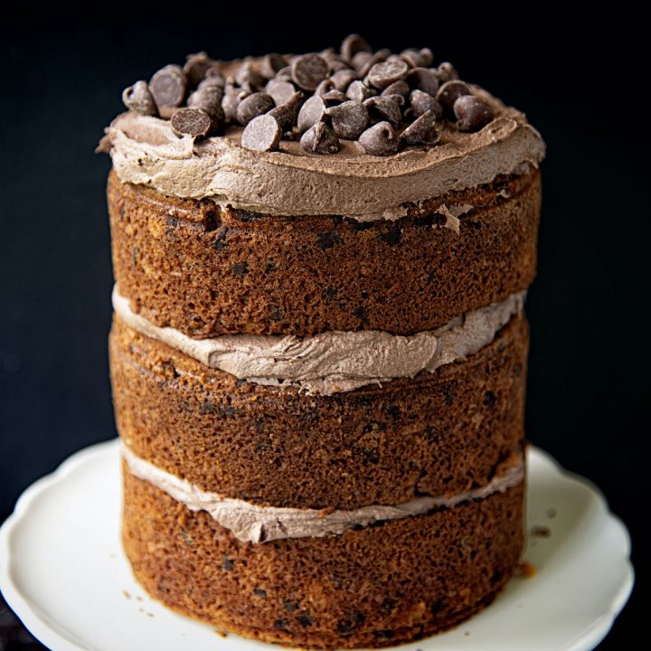 Chocolate Chip Oatmeal Cream Pie Cake