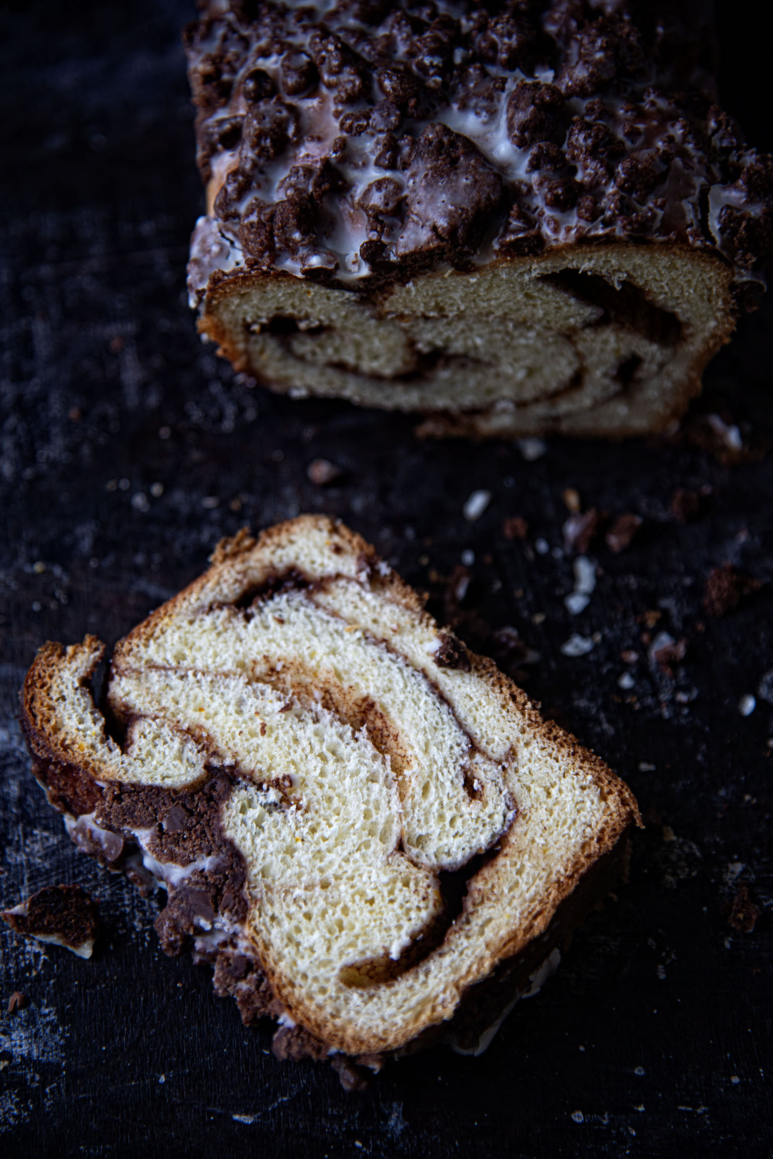 Chocolate Orange Crumb Babka 