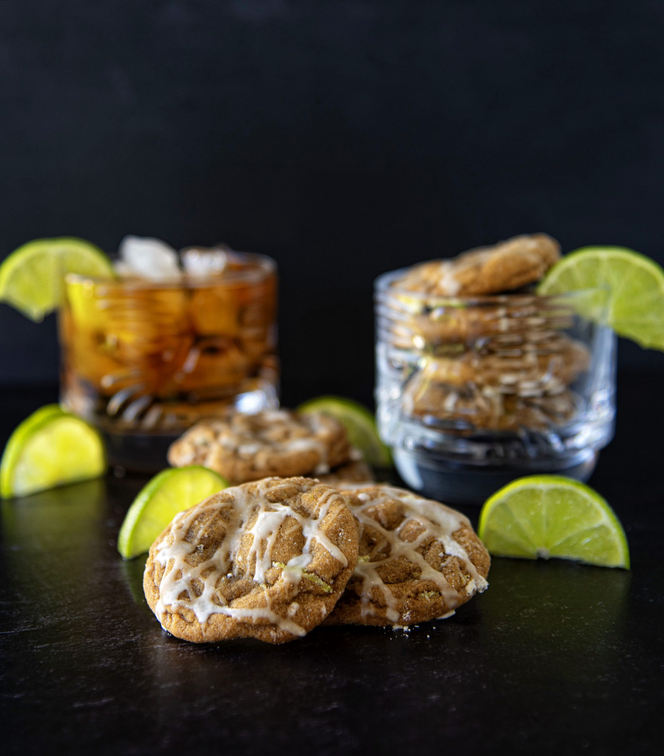 Dark and Stormy Ginger Cookies 