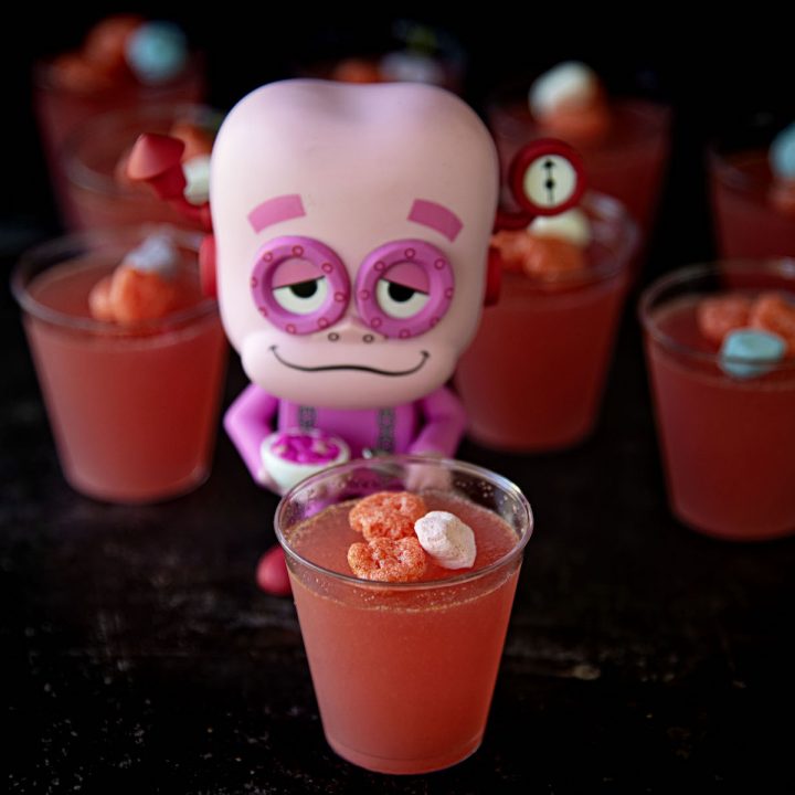 Franken Berry Jelly Shots